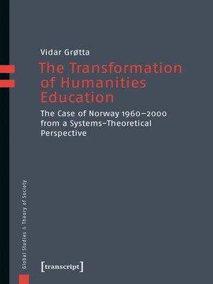cover image of The Transformation of Humanities Education